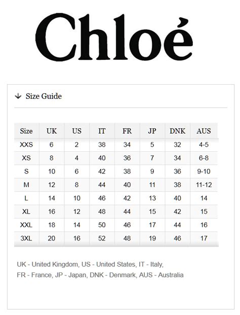 see by chloe top|see by CHLOE. size chart.